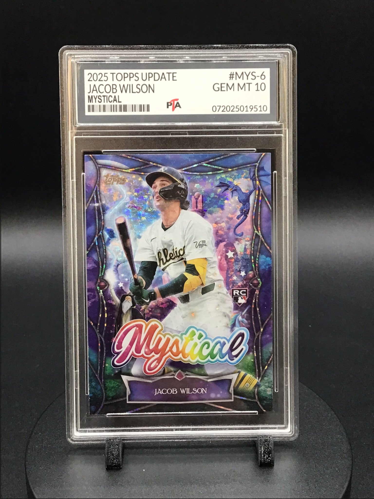 2025 TOPPS Update Jacob Wilson "Mystical" GEM MINT PTA 10 🔥