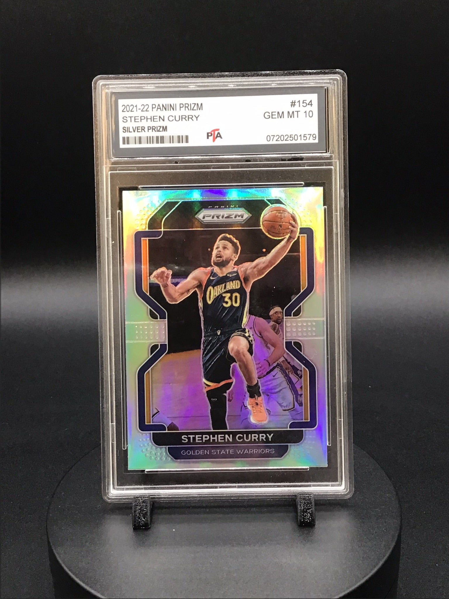 2021-22 Panini Prizm Stephen Curry "Silver Prizm" GEM MINT PTA 10 🔥