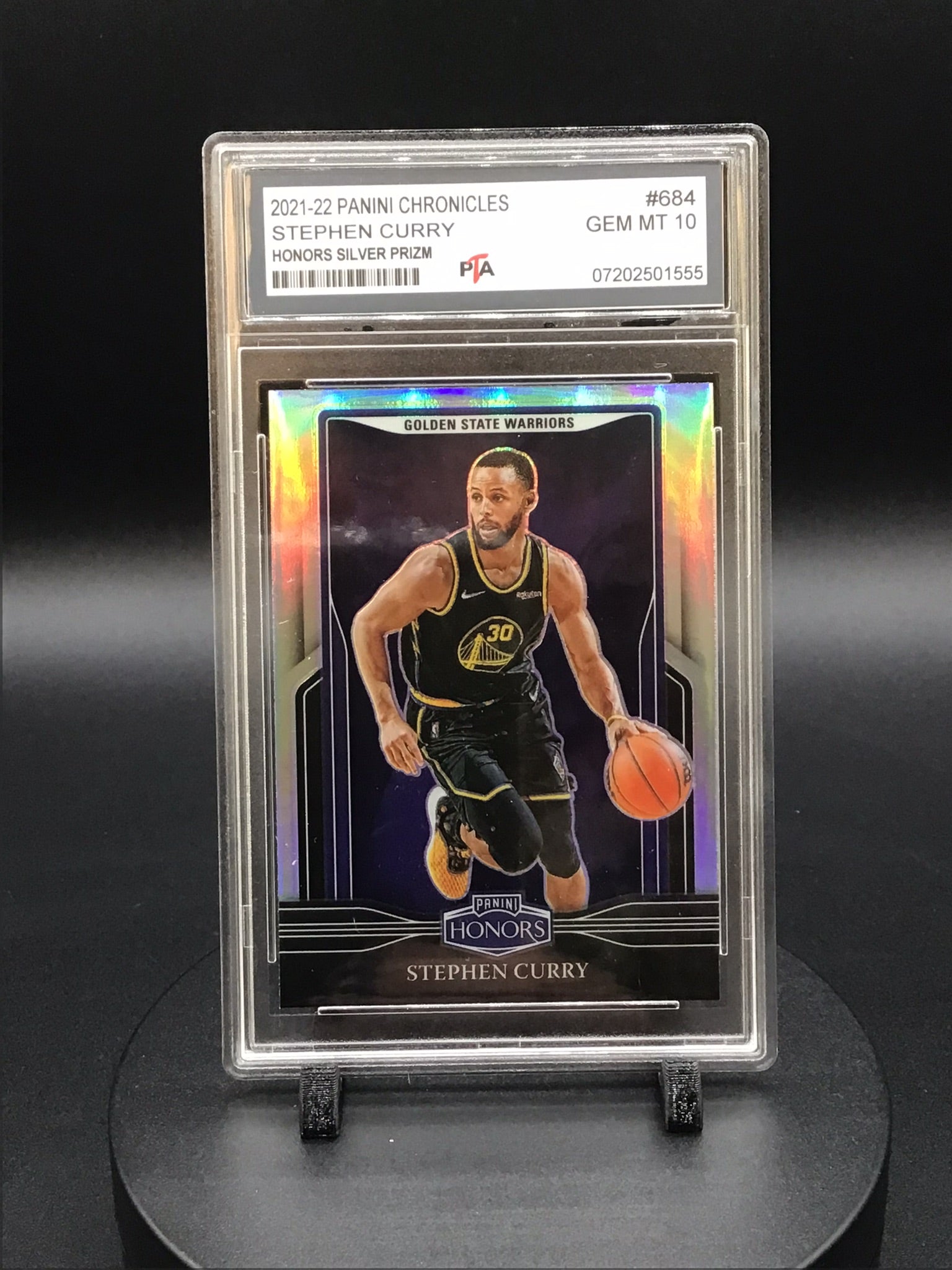 2021-22 Panini Chronicles Stephen Curry "Honors Silver Prizm" GEM MINT PTA 10 🔥