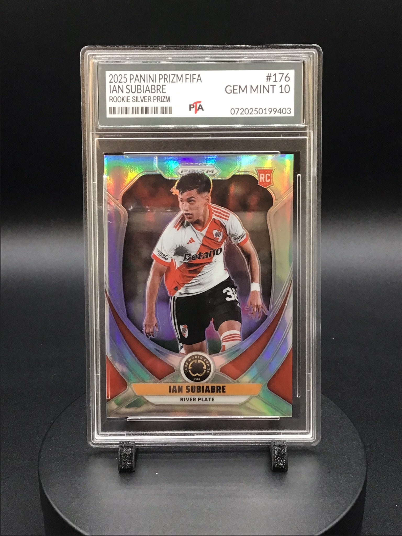 2025 Panini Prizm FIFA Ian Subiabre "Rookie Silver Prizm" GEM MINT PTA 10 🔥