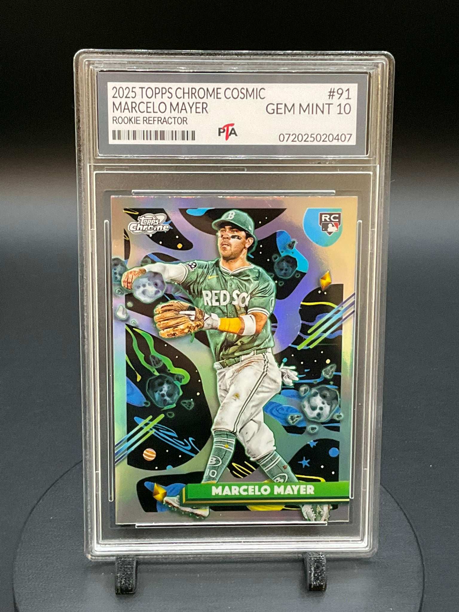 2025 TOPPS Chrome Cosmic Marcelo Mayer "Rookie Refractor" GEM MINT 🔥