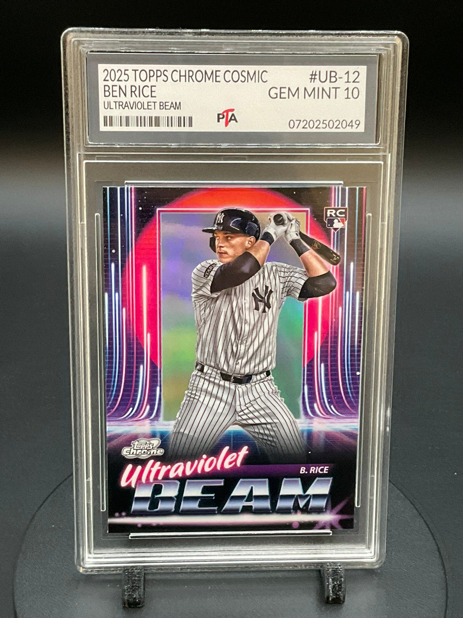 2025 TOPPS Chrome Cosmic Ben Rice "Ultraviolet Beam" GEM MINT 🔥