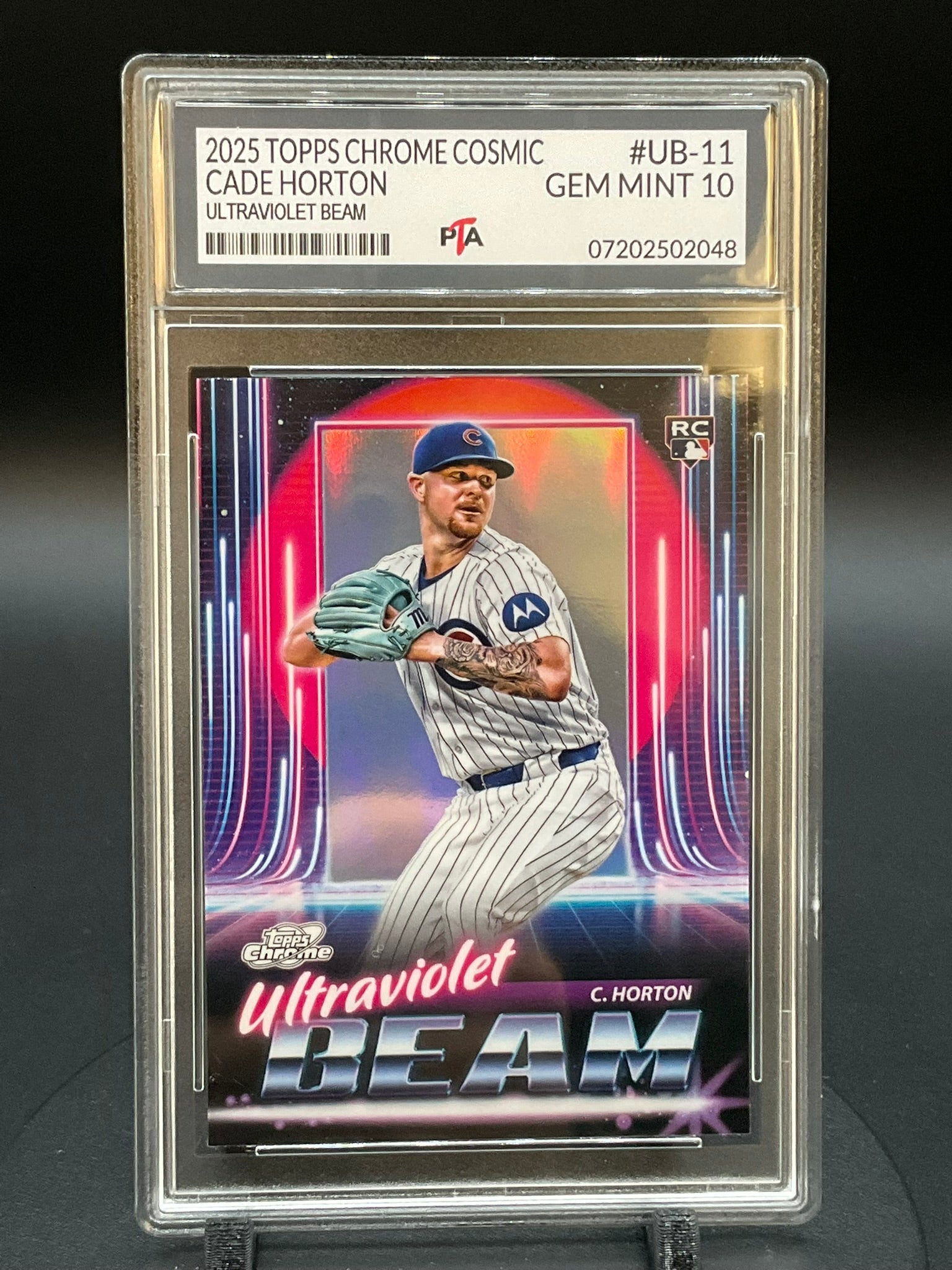 2025 TOPPS Chrome Cosmic Cade Horton "Ultraviolet Beam" GEM MINT 🔥