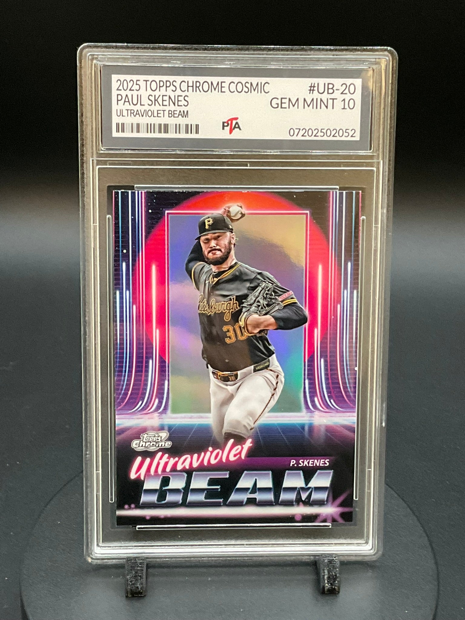 2025 TOPPS Chrome Cosmic Paul Skenes "Ultraviolet Beam" GEM MINT 🔥