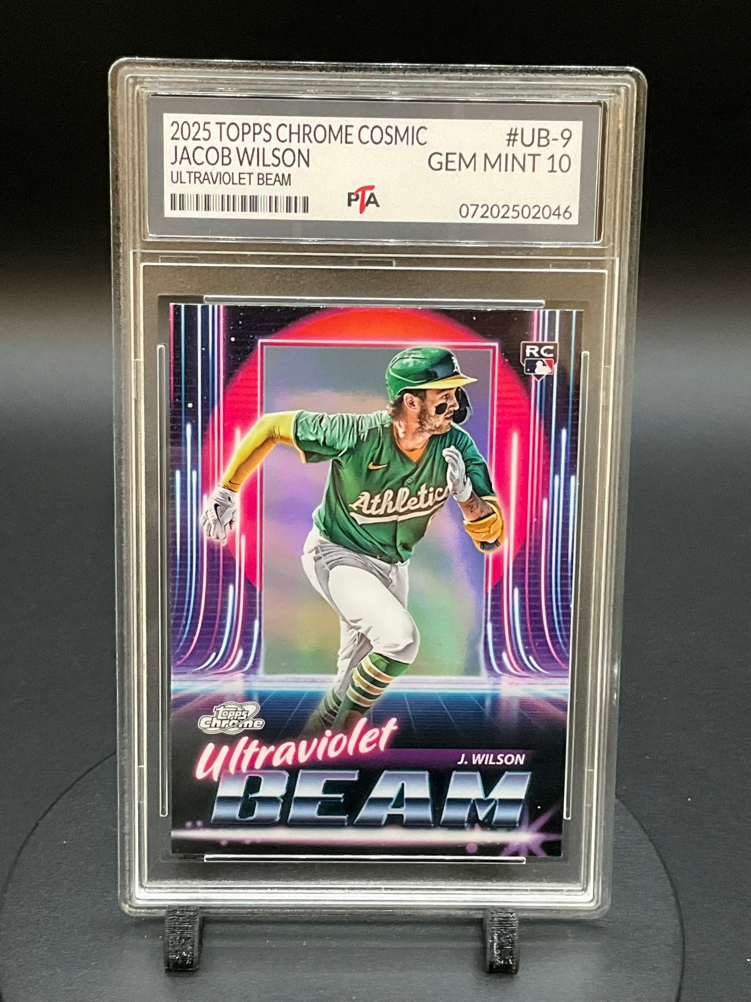 2025 TOPPS Chrome Cosmic Jacob Wilson "Ultraviolet Beam" GEM MINT 🔥
