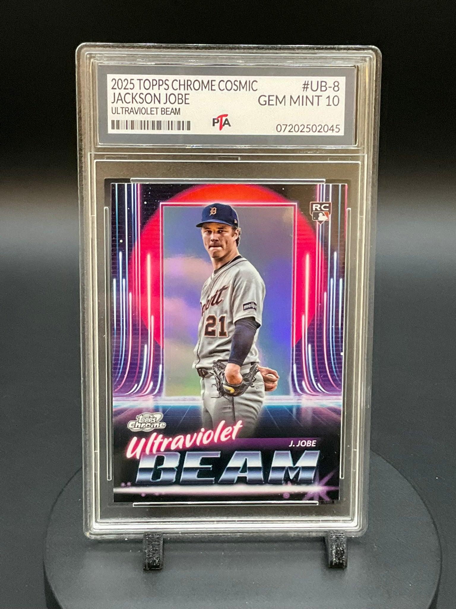 2025 TOPPS Chrome Cosmic Jackson Jobe "Ultraviolet Beam" GEM MINT 🔥