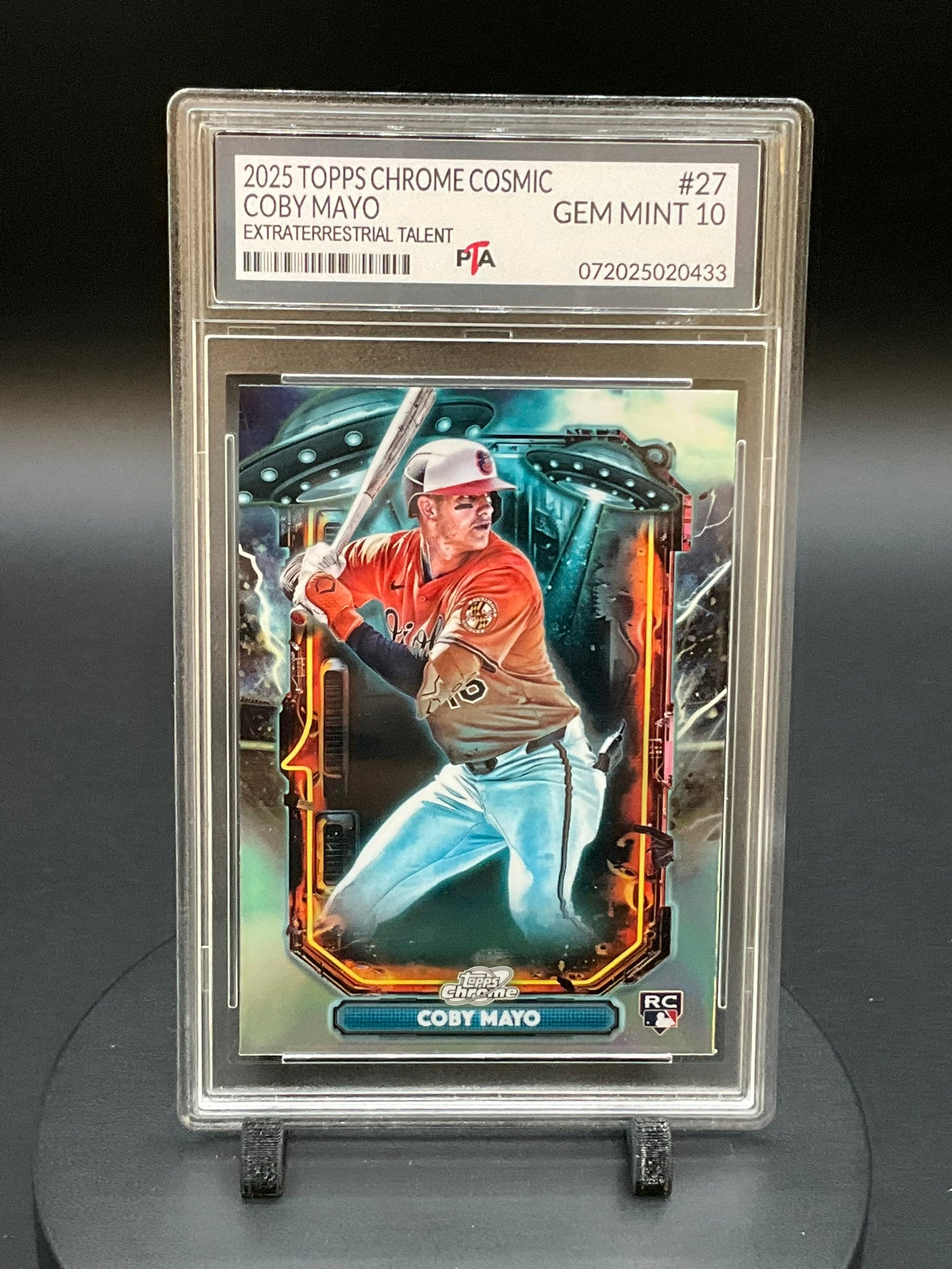2025 TOPPS Chrome Cosmic Coby Mayo "Extraterrestrial Talent" GEM MINT 🔥