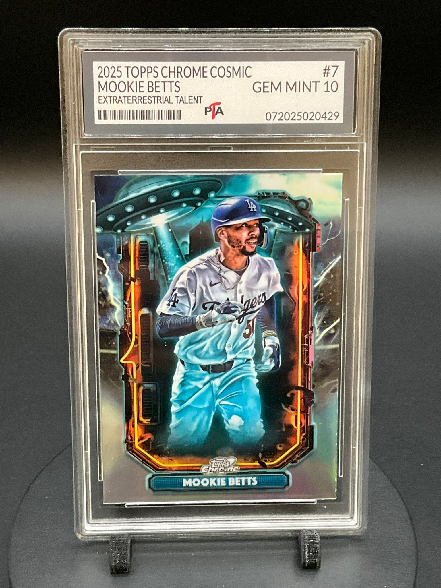 2025 TOPPS Chrome Cosmic Mookie Betts "Extraterrestrial Talent" GEM MINT 🔥