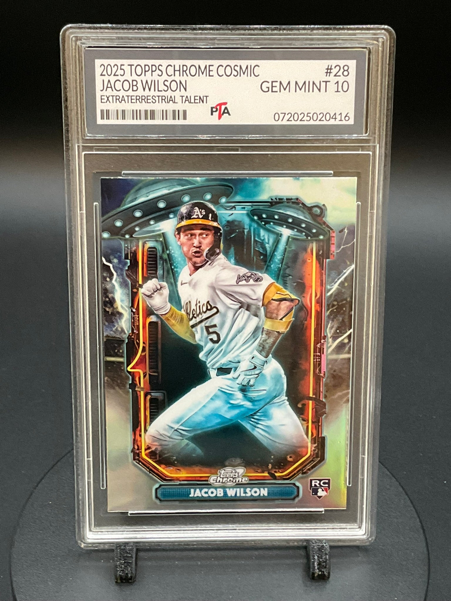 2025 TOPPS Chrome Cosmic Jacob Wilson "Extraterrestrial Talent" GEM MINT 🔥
