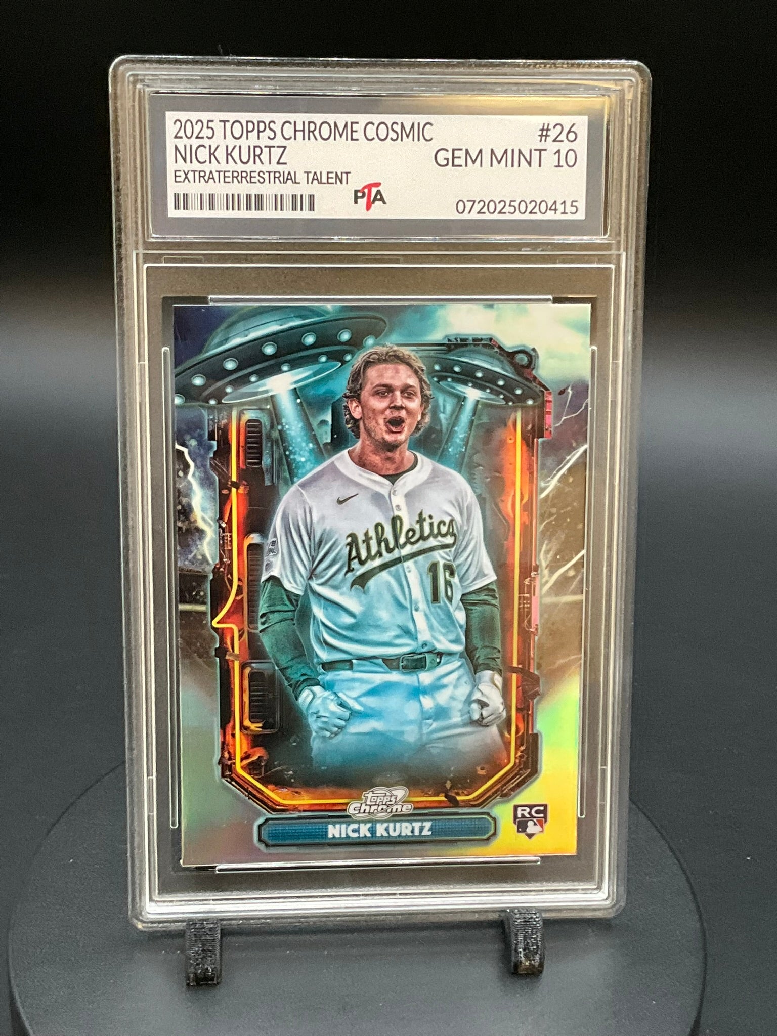 2025 TOPPS Chrome Cosmic Nick Kurtz "Extraterrestrial Talent" GEM MINT 🔥