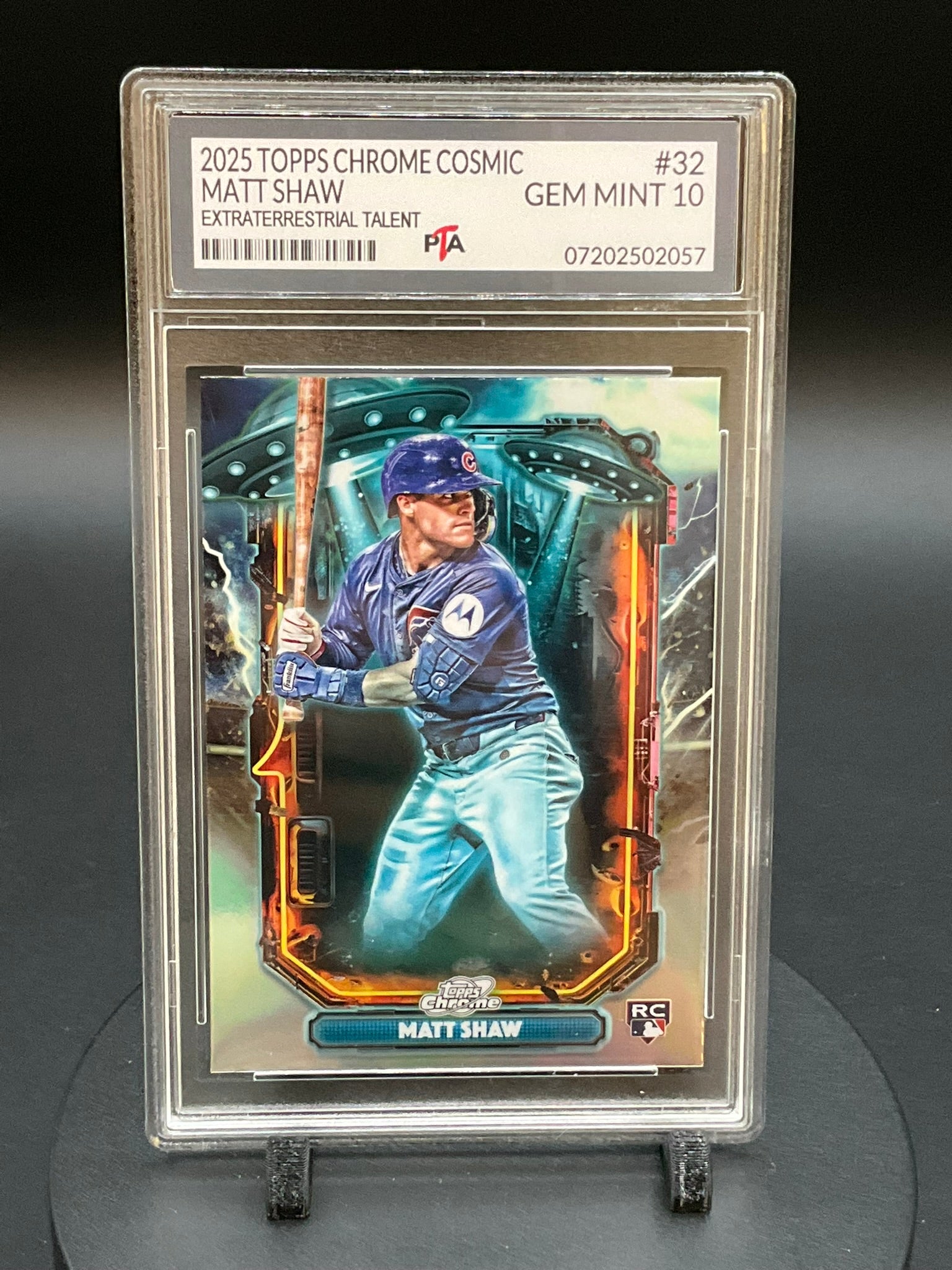 2025 TOPPS Chrome Cosmic Matt Shaw "Extraterrestrial Talent" GEM MINT 🔥