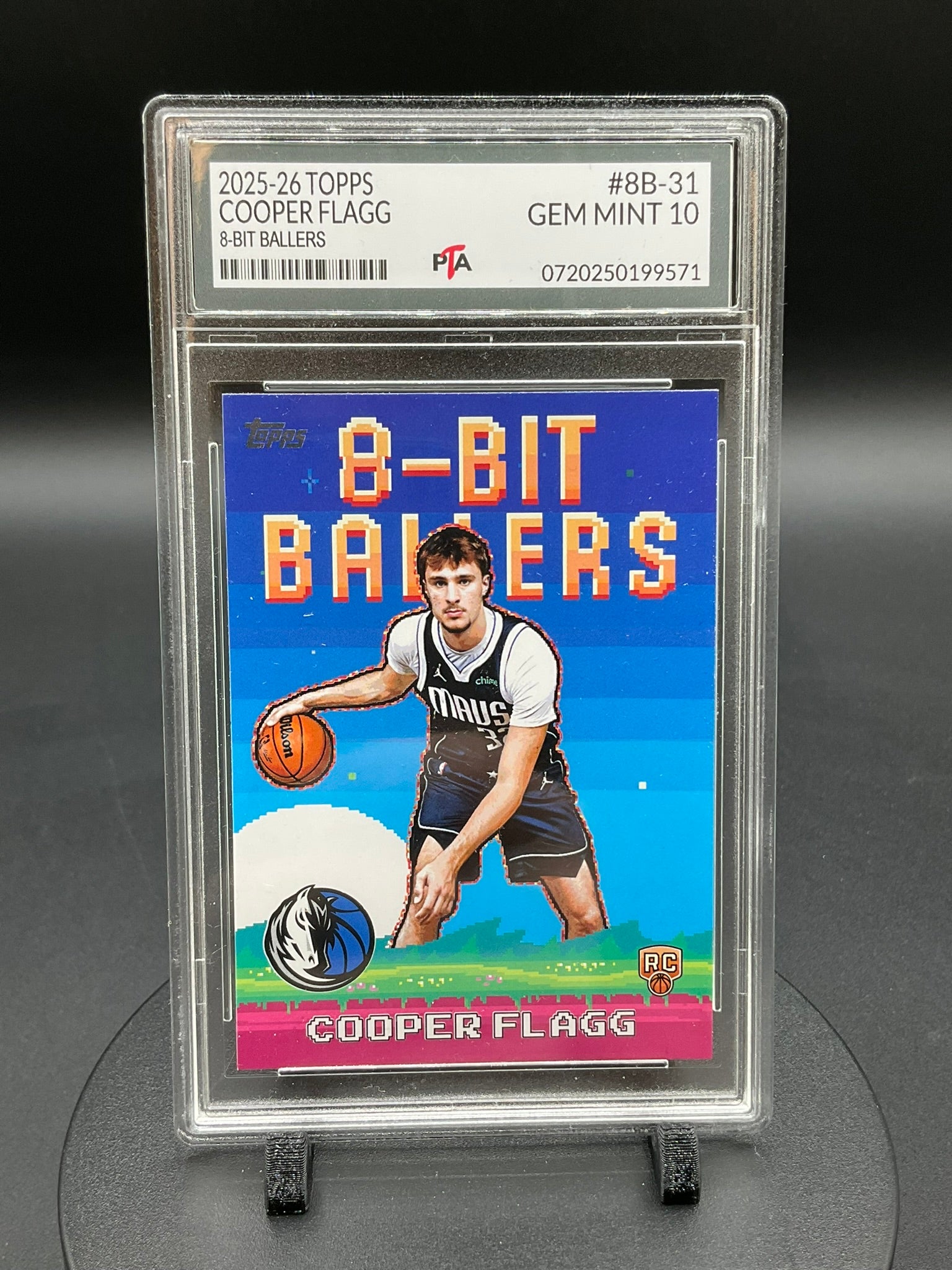 2025-26 Topps Flagship Cooper Flagg "8-Bit Ballers" Rookie Graded GEM MINT PTA 10🔥