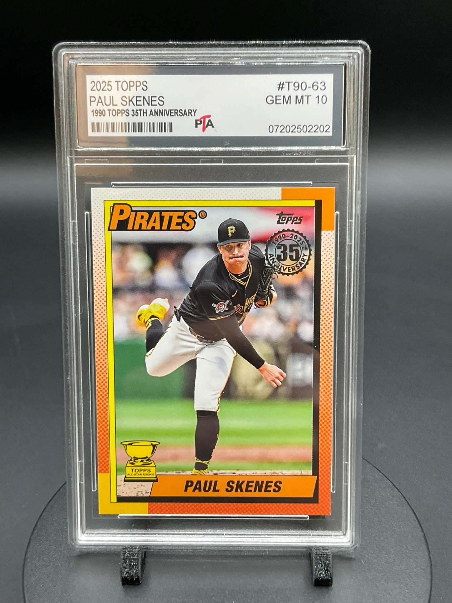 2025 TOPPS Paul Skenes "1990 TOPPS 35th Anniversary" GEM MINT 🔥
