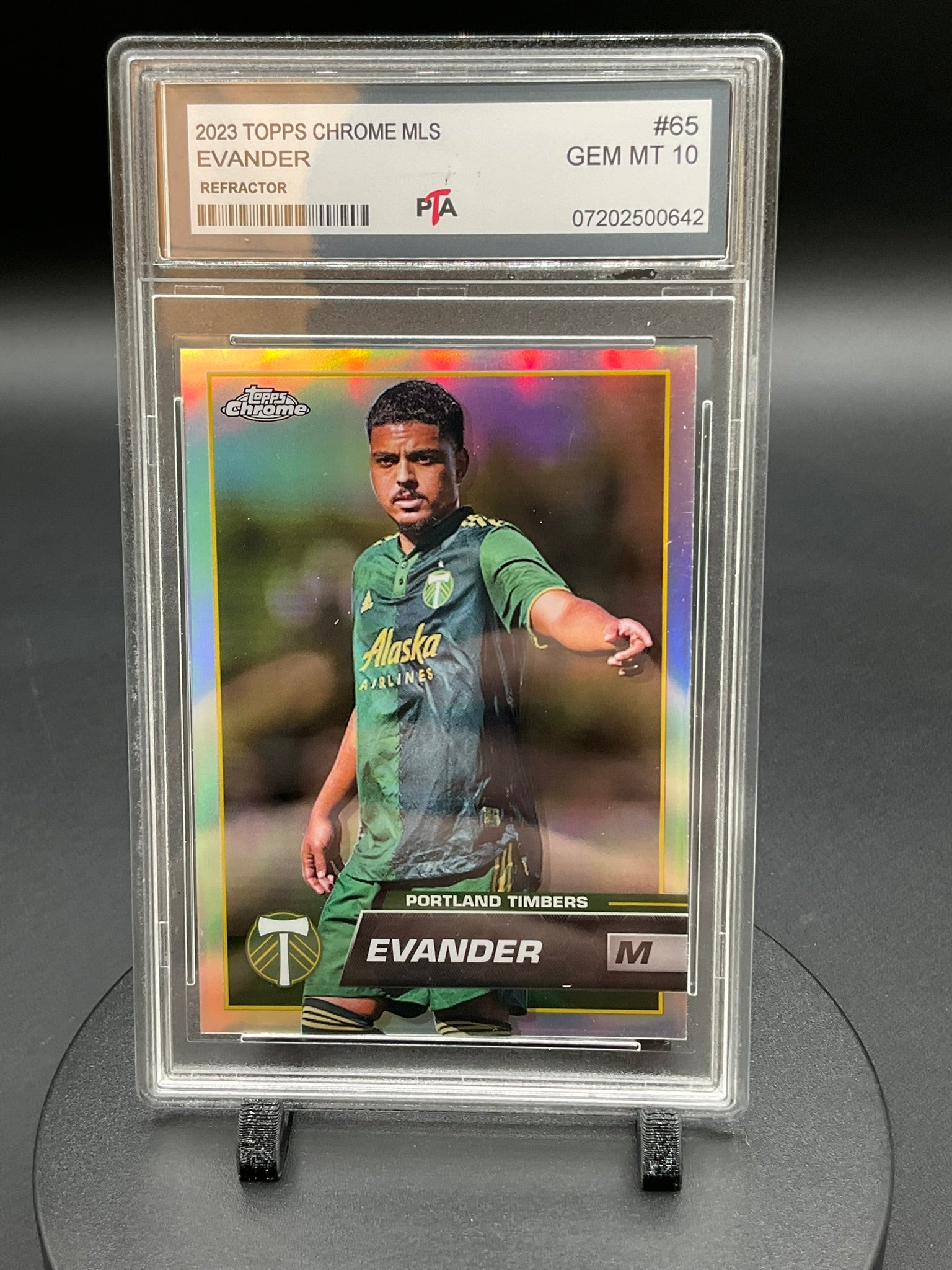 2023 TOPPS Chrome MLS Evander "Refractor" GEM MINT 🔥
