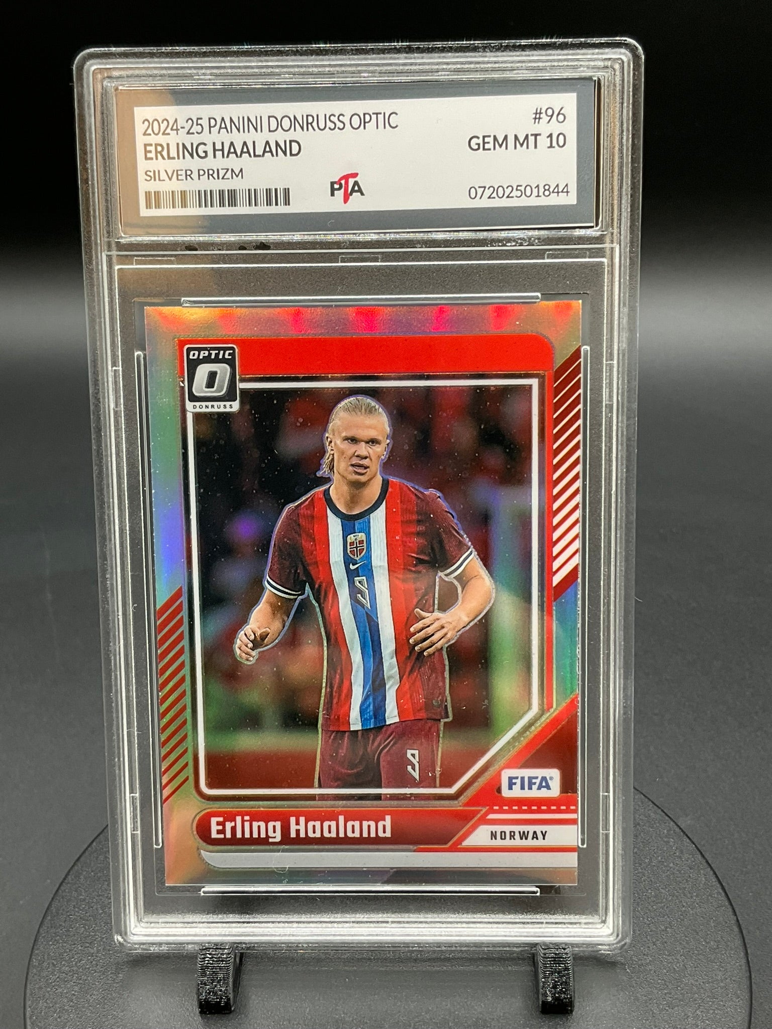 2024-25 Panini Donruss Optic Erling Haaland "Silver Prizm" GEM MINT 🔥