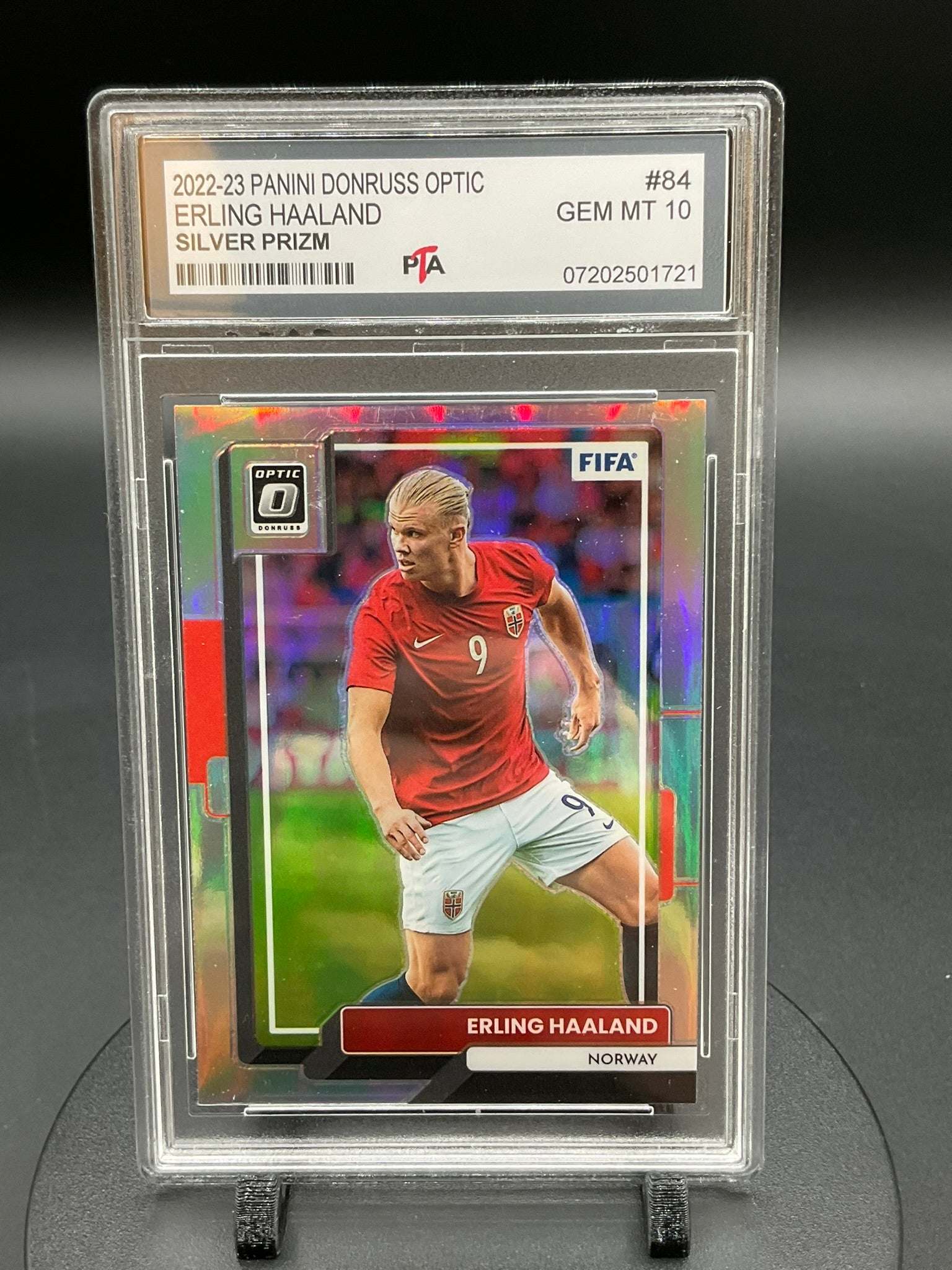 2022-23 Panini Donruss Optic Erling Haaland "Silver Prizm" GEM MINT 🔥