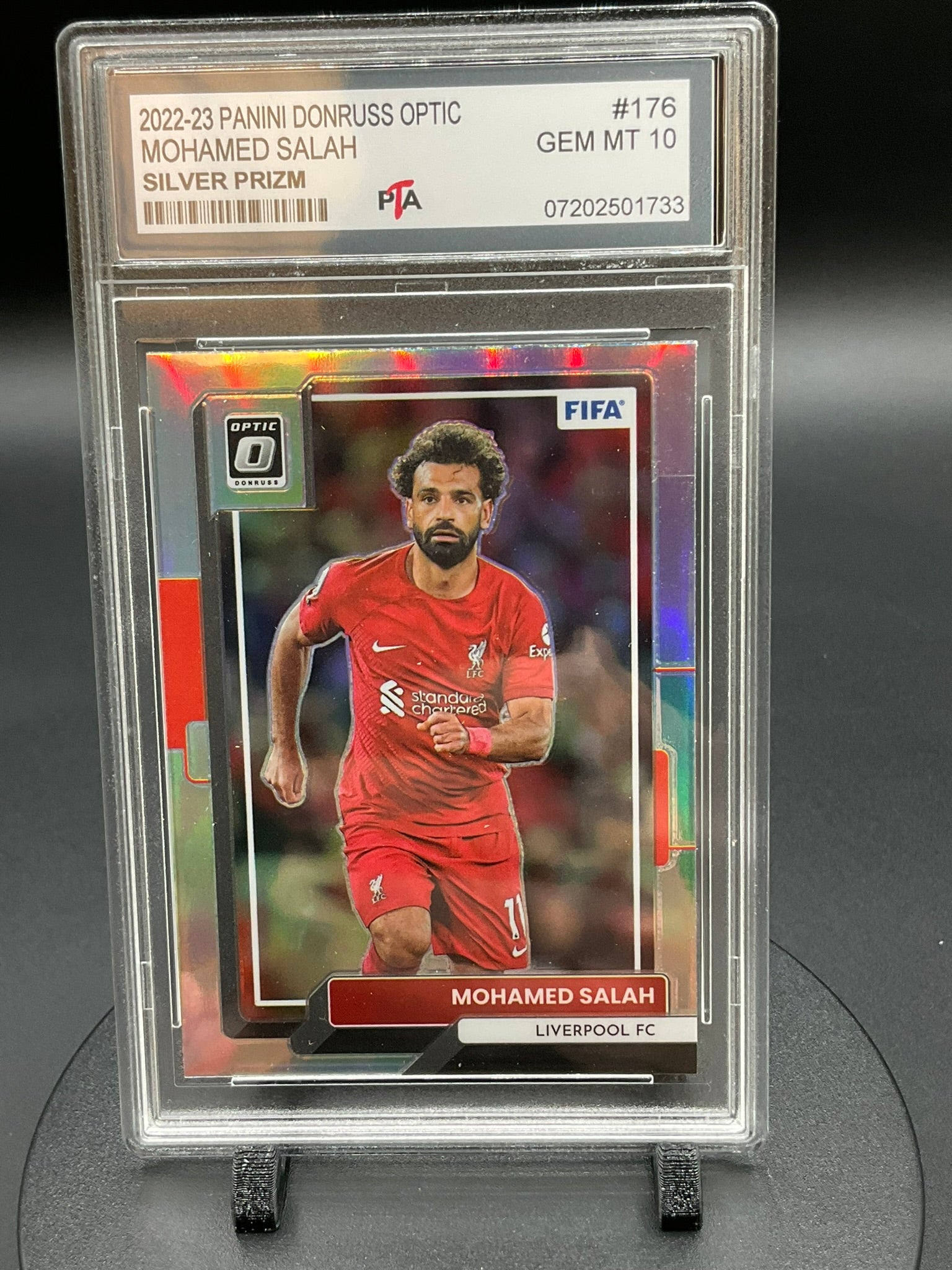 2022-23 Panini Donruss Optic Mohamed Salah "Silver Prizm" GEM MINT 🔥