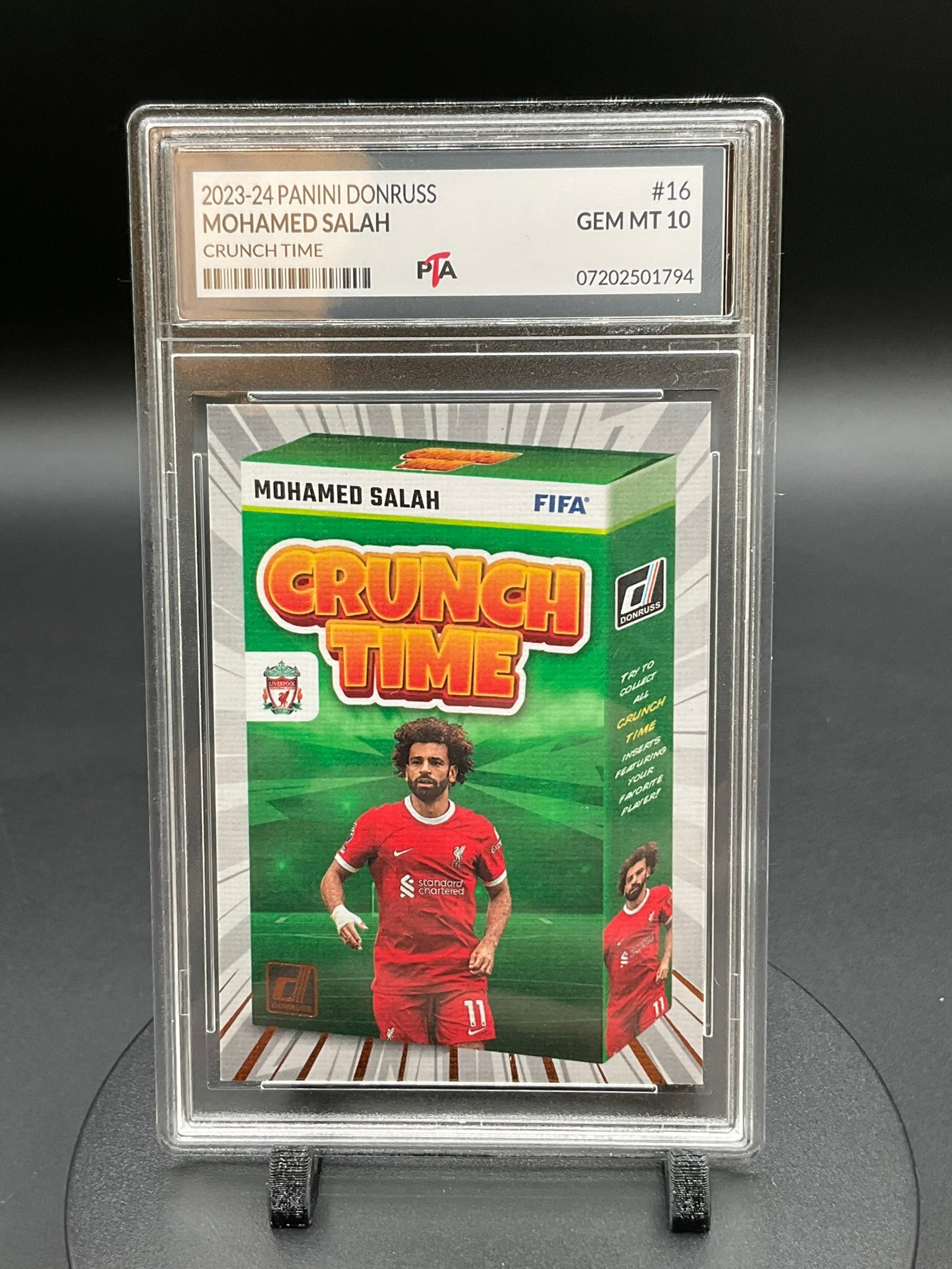 2023-24 Panini Donruss Mohamed Salah "Crunch Time" GEM MINT 🔥
