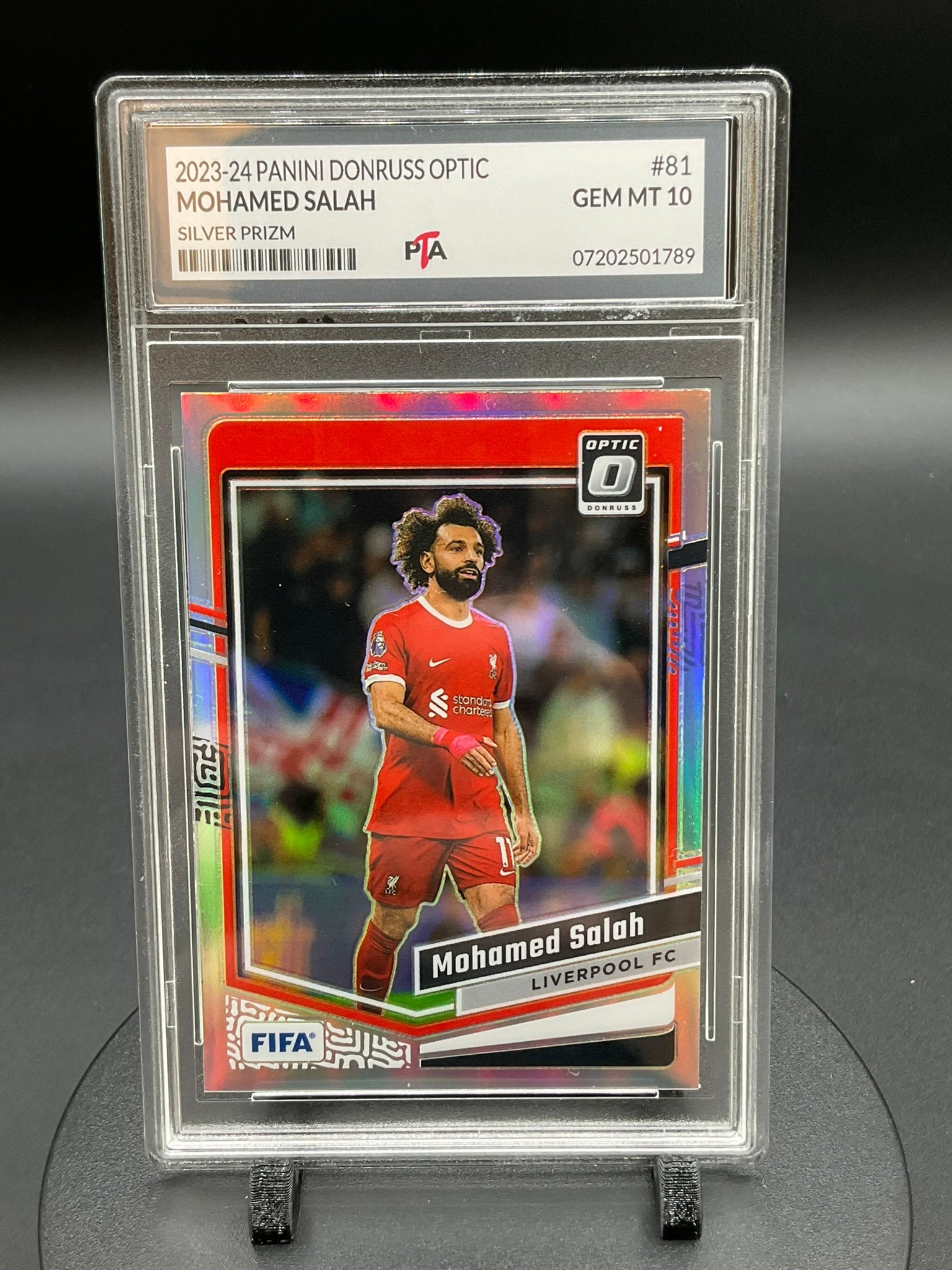 2023-24 Panini Donruss Optic Mohamed Salah "Silver Prizm" GEM MINT 🔥
