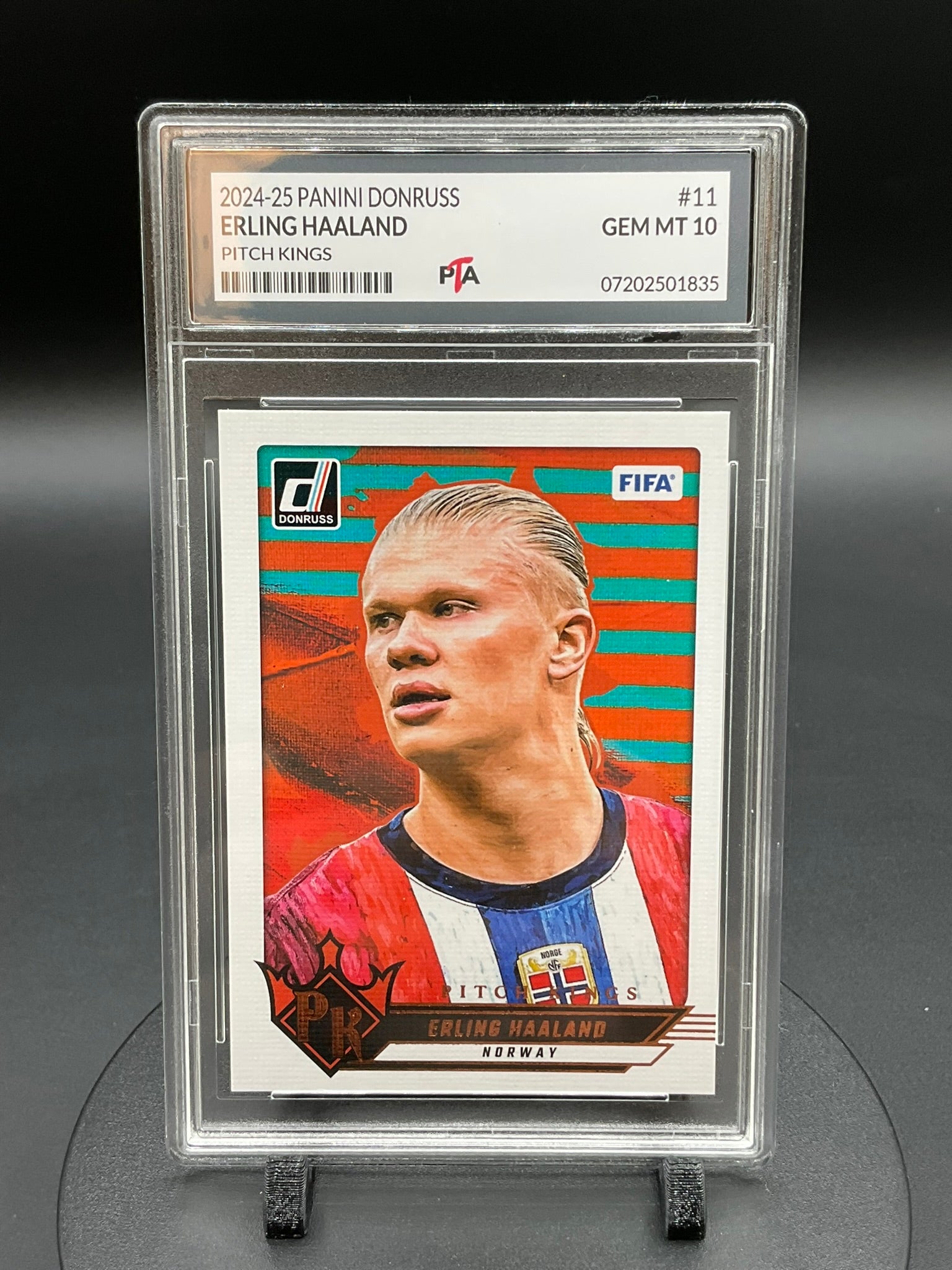 2024-25 Panini Donruss Erling Haaland "Pitch Kings" GEM MINT 🔥