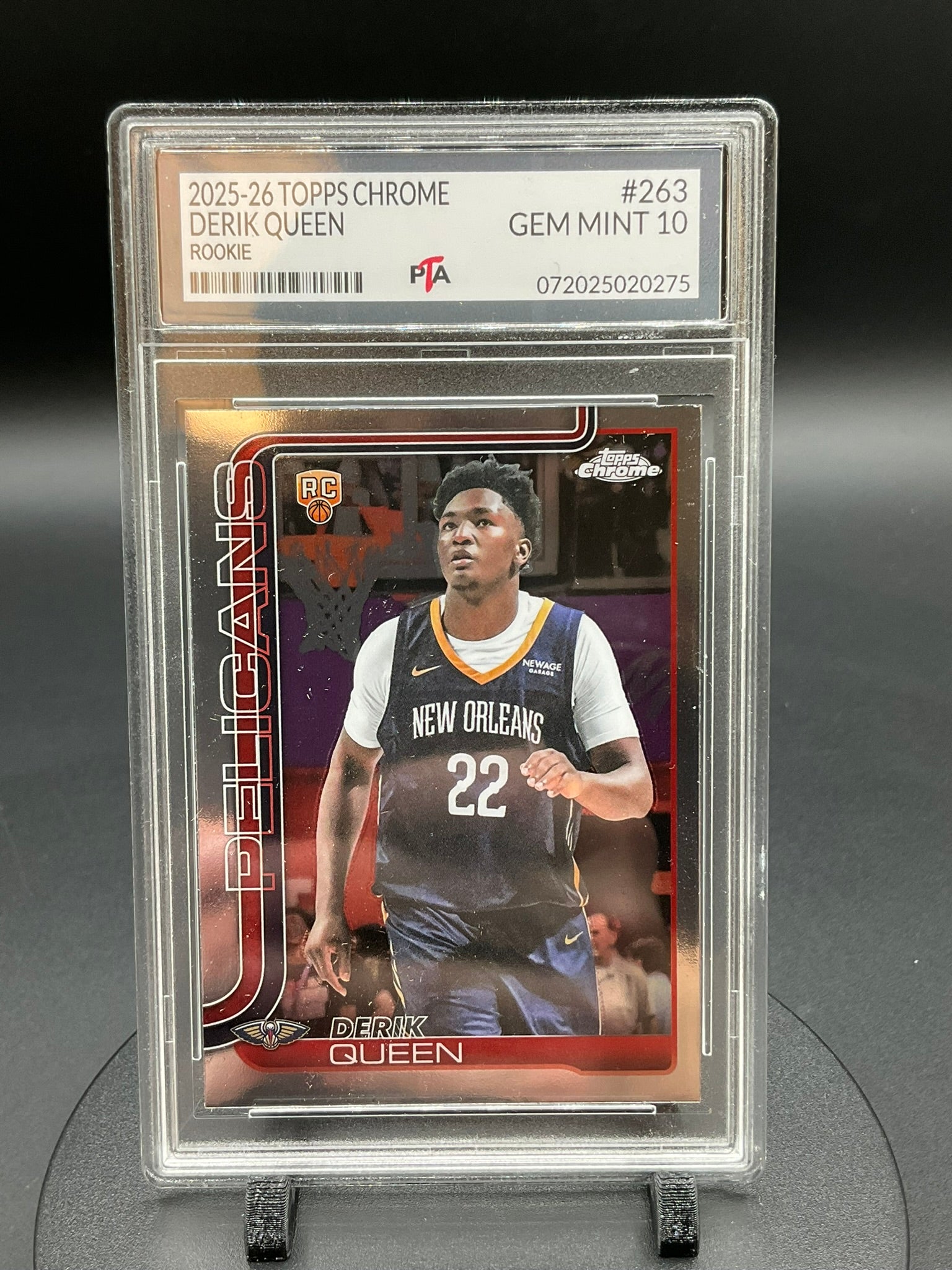 2025-26 TOPPS Chrome Derik Queen "Rookie" GEM MINT 🔥