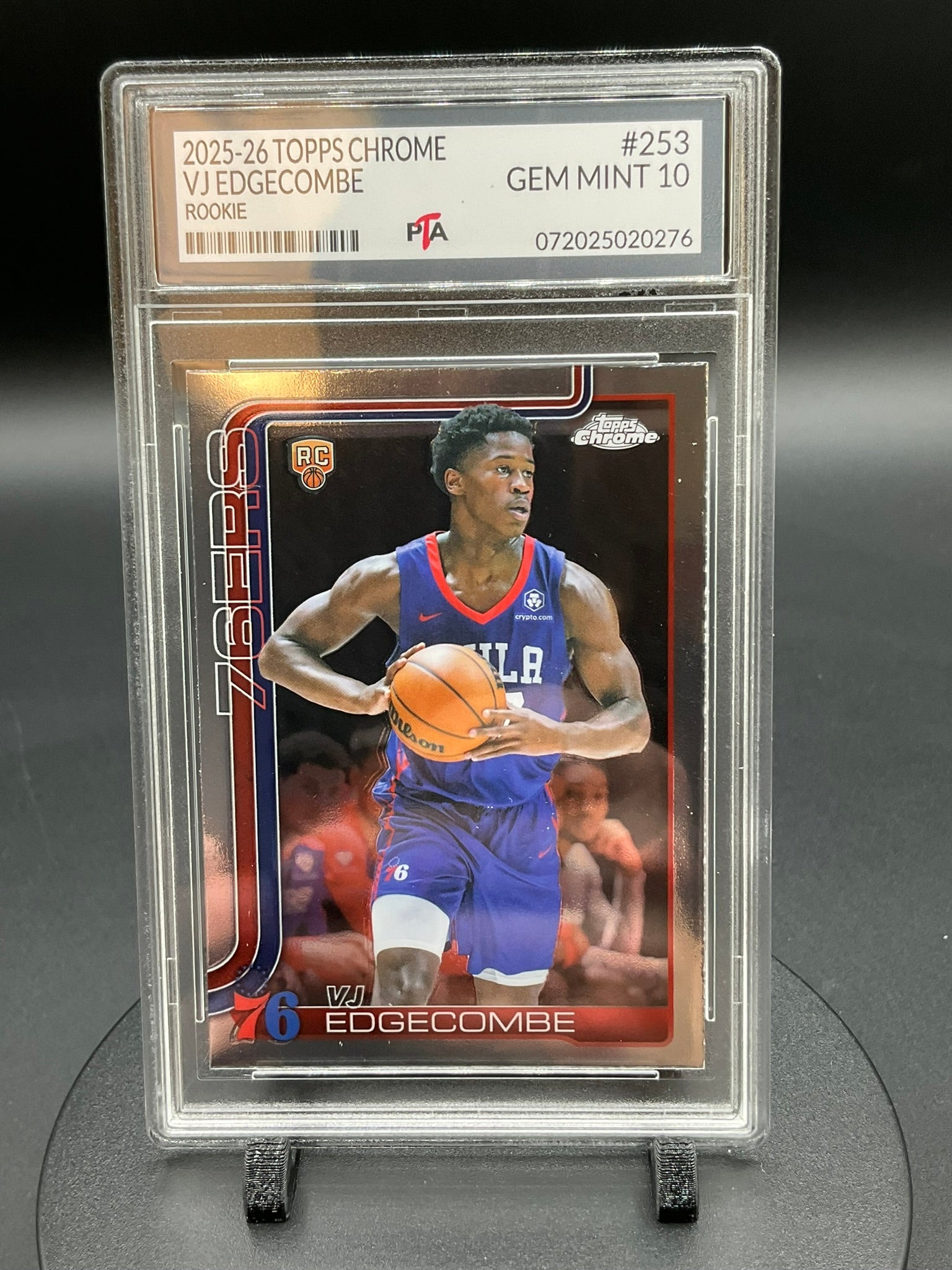 2025-26 TOPPS Chrome VJ Edgecombe "Rookie" GEM MINT 🔥