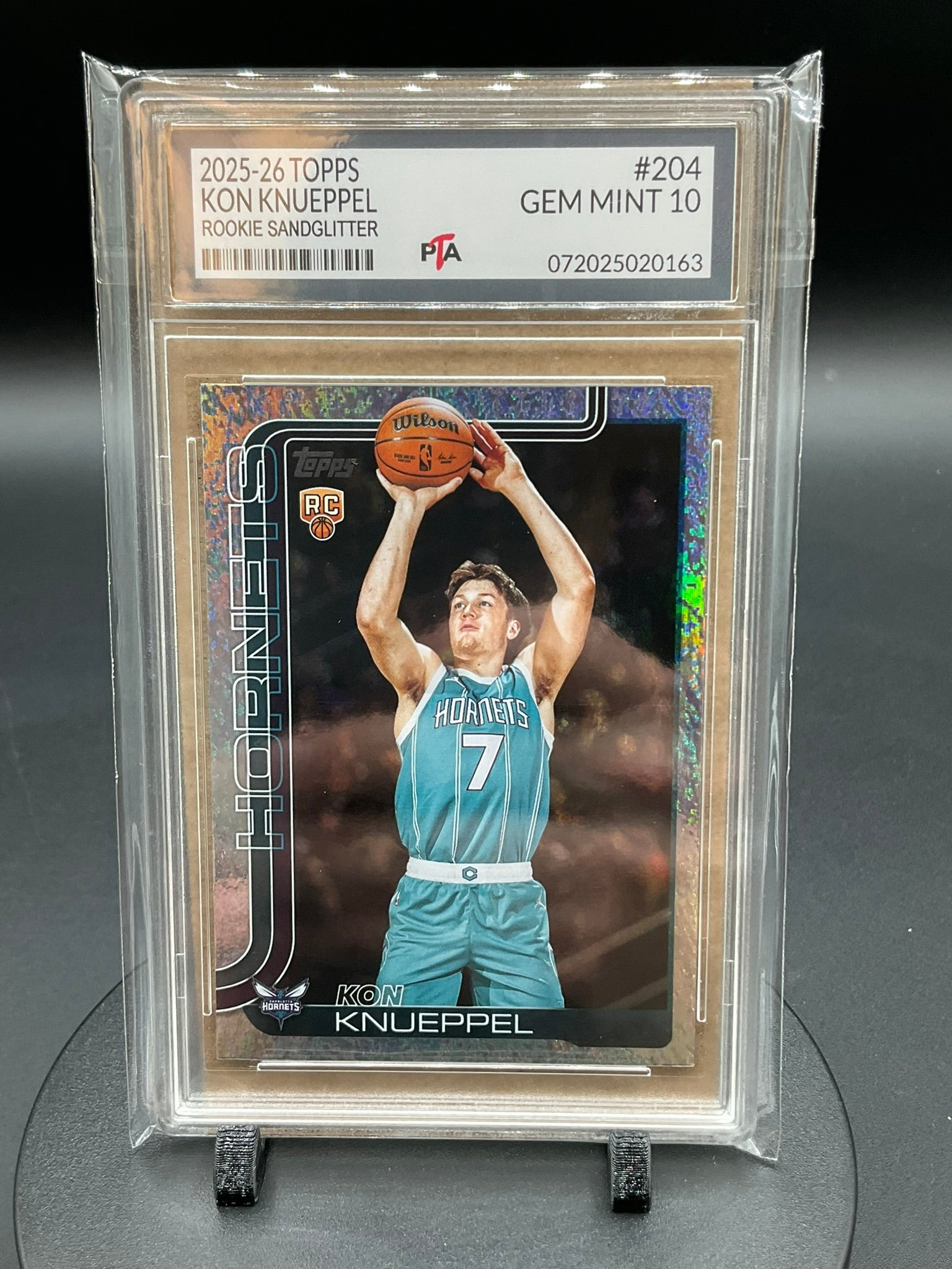 2025-26 TOPPS Kon Knueppel "Rookie Sandglitter" GEM MINT 🔥